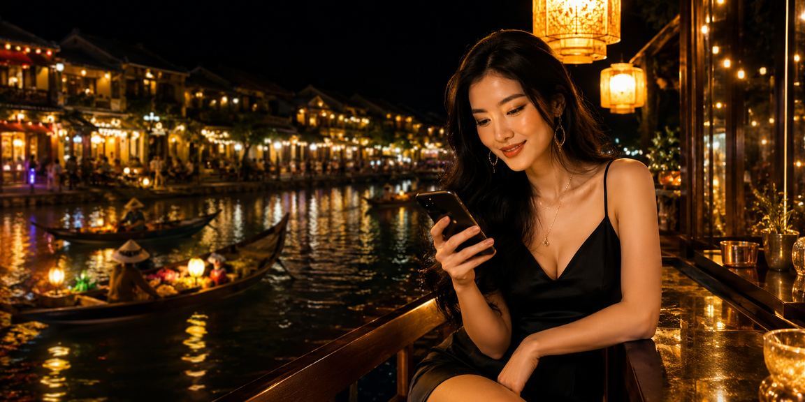Người dùng chơi slot game tại Hội An – trải nghiệm nhận thưởng trên điện thoại